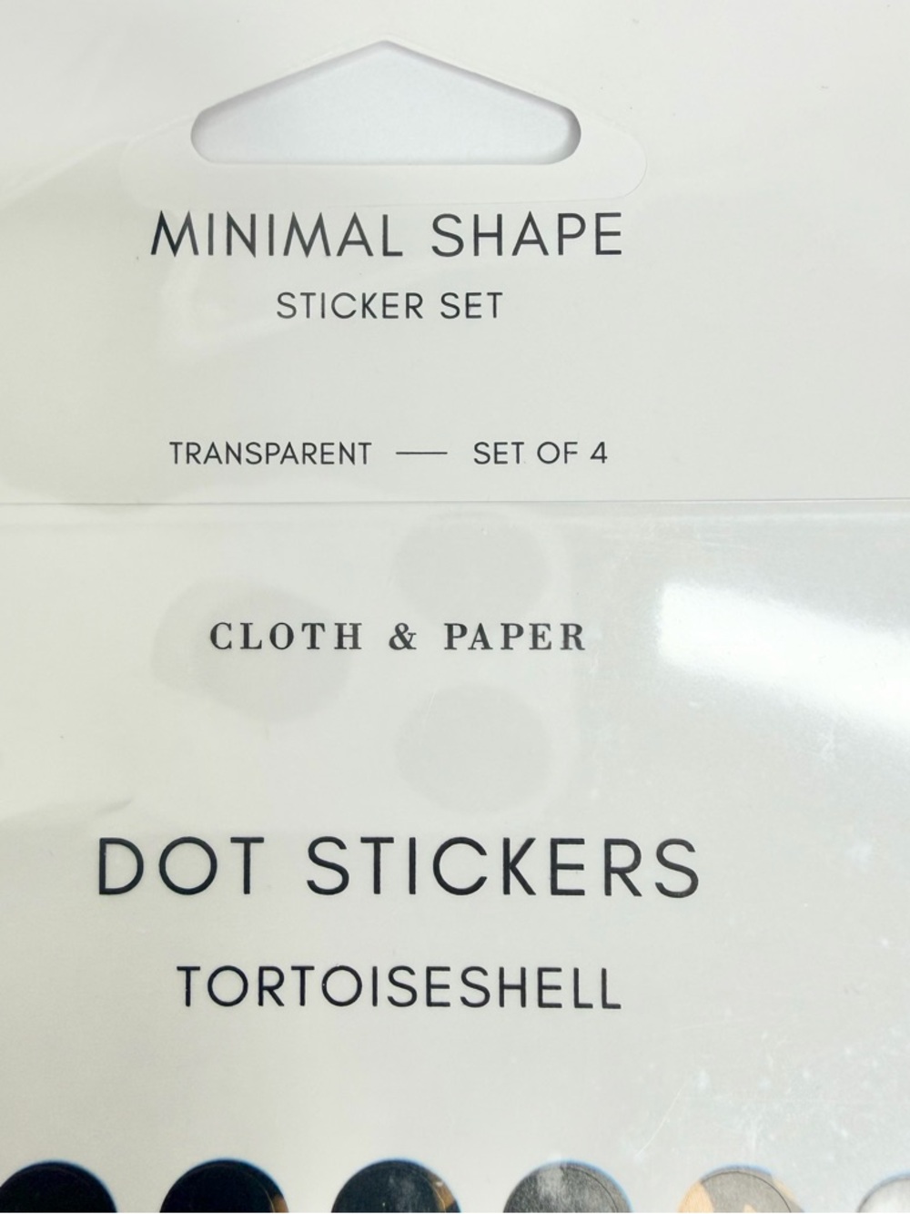 Cloth & Paper bundle: A5 size embossed dashboard, page flags & dot stickers. - Picture 11 of 11